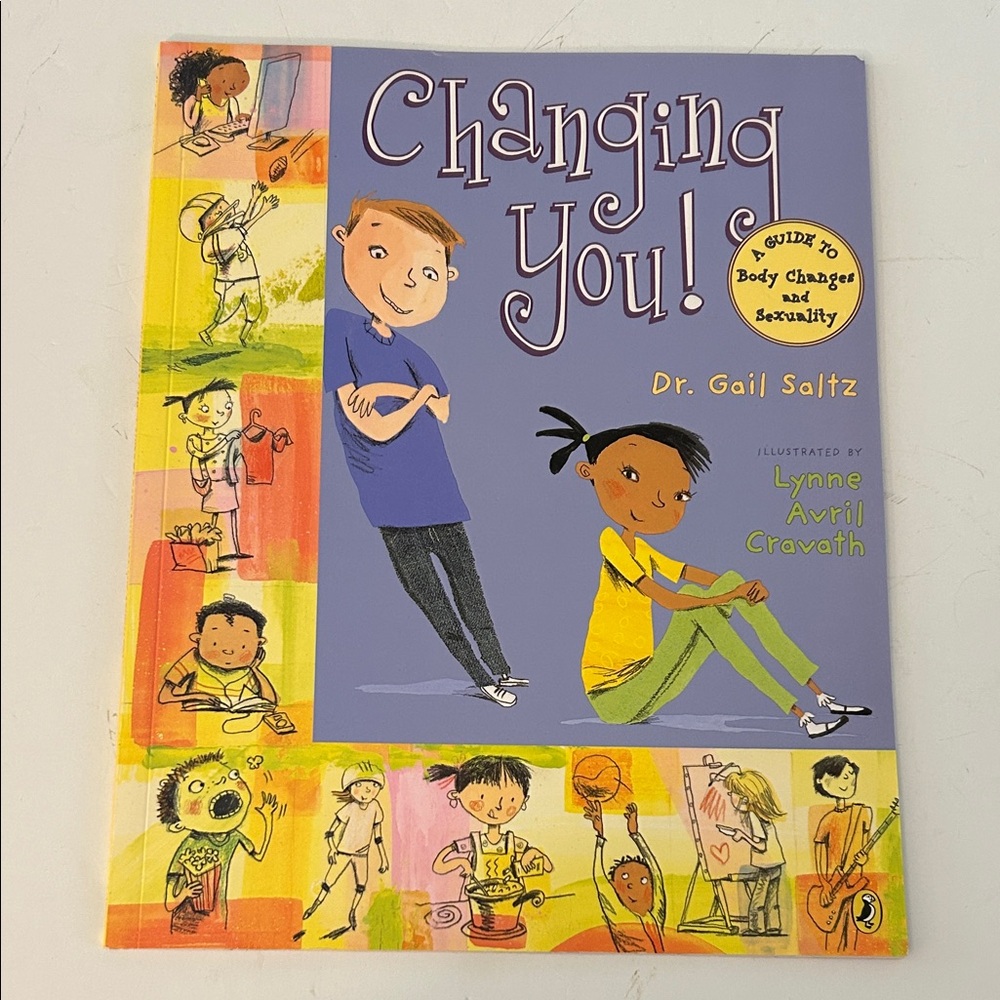Changing You! Paperback Book by Dr. Gail Saltz by puffin books guide to puberty
